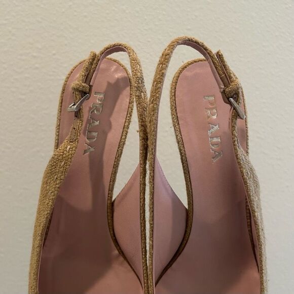 Prada Milano 35.5 Sandals/Slip on Woven with beads - Picture 3 of 13